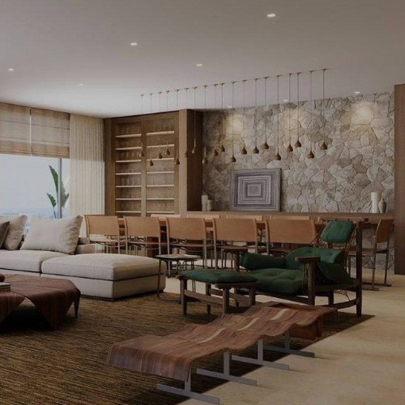 Living e Sala de Jantar